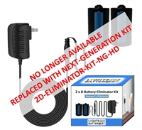 2 x D Battery Eliminator Kit