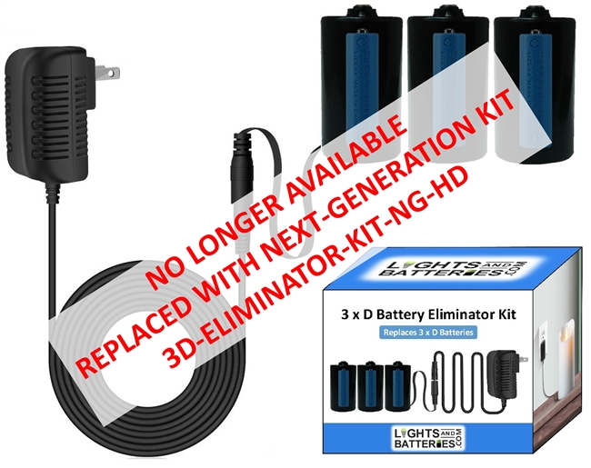 3 x D Battery Eliminator Kit