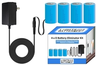 4 x D Next-Generation Heavy-Duty Battery Eliminator Kit