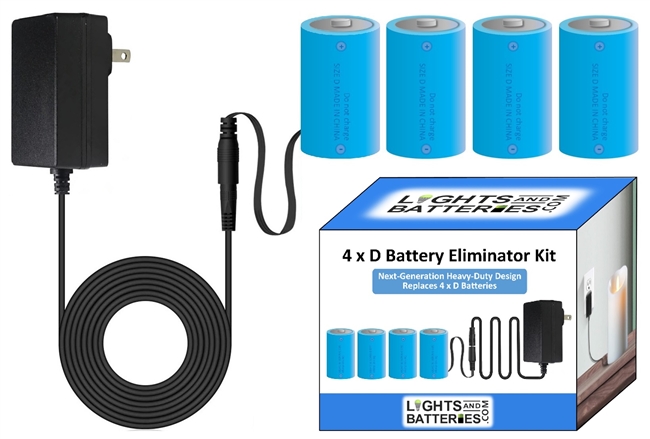 4 x D Next-Generation Heavy-Duty Battery Eliminator Kit