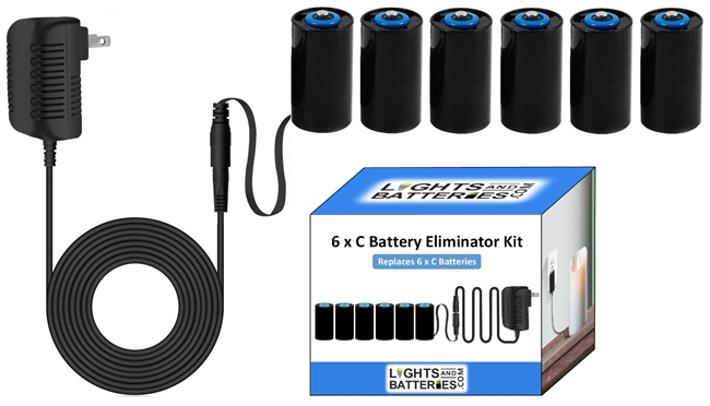 6 x C Battery Eliminator Kit