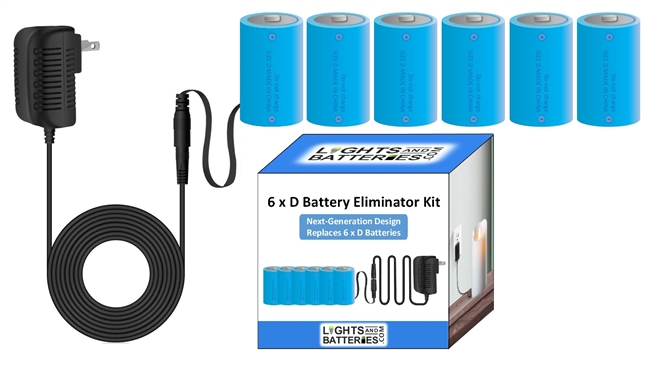 6 x D Next-Generation Battery Eliminator Kit