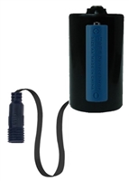 D Active Dummy Cell Battery - OUTDOOR RATED (IP66) - 11" Thin Flat Flexible Cable - IP66 Rated 5.5mm x 2.1mm Barrel Socket with M12-1.75 Threads - Works with Outdoor Battery Eliminator Kits