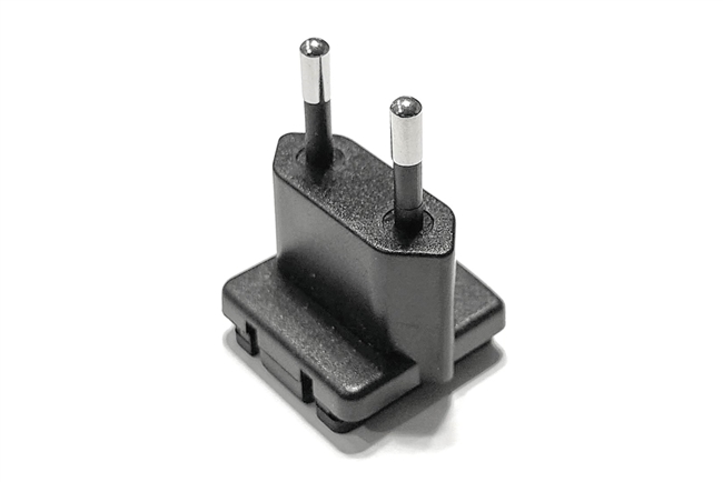 EU (Europe) - Square Interchangeable Power Plug - Works with AC to DC Wall Power Adapters That Accept Square Interchangeable Power Plugs - Works with Battery Eliminator Kits